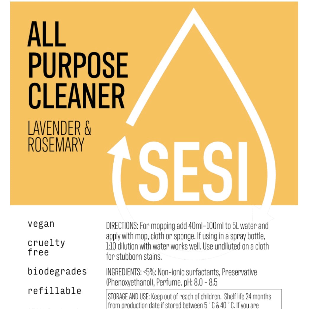 SESI All Purpose Surface Cleaner - Lavender & Rosemary