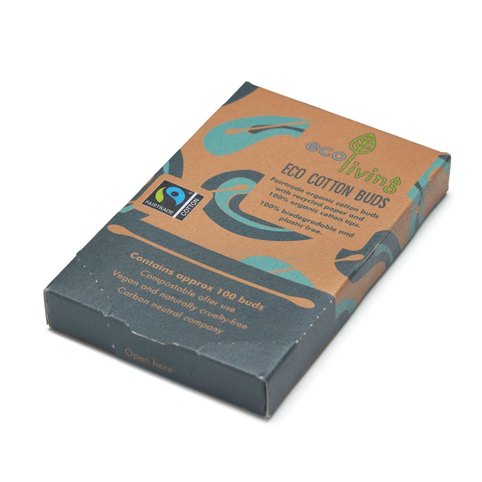 ecoLiving Organic Fairtrade Cotton Buds